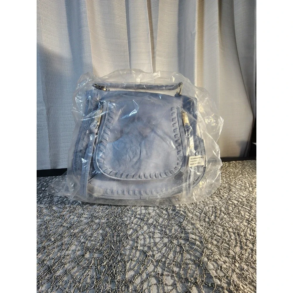 Glity Girl Purse Baby Blue Western‎